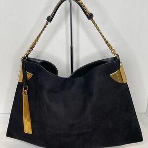 Gucci Black and Gold Shoulder Bag